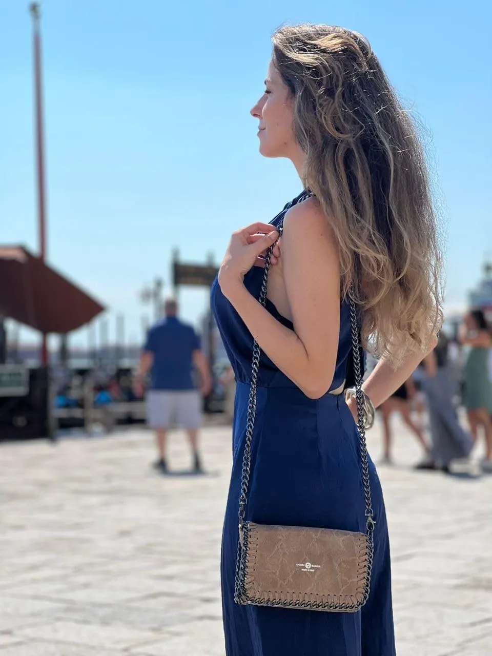 Premium Italian Leather Handmade in Florence, Italy. Small Crossbody Bag for Women with a Detachable Strap Made in Italy.