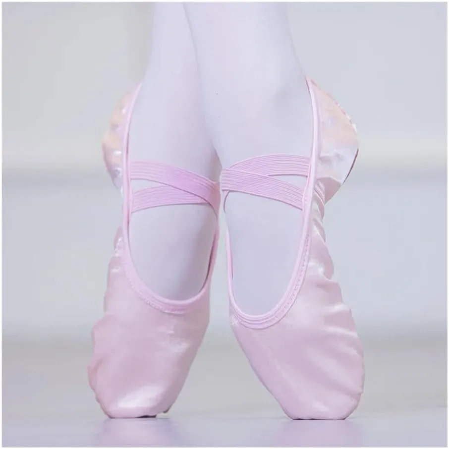 Pure Satin Pink Flesh Blue Color from Child 23 to Women 43 Girls Kids Pointe Shoes Dance Slippers Ballerina Practice Ballet Shoe(Red,31)