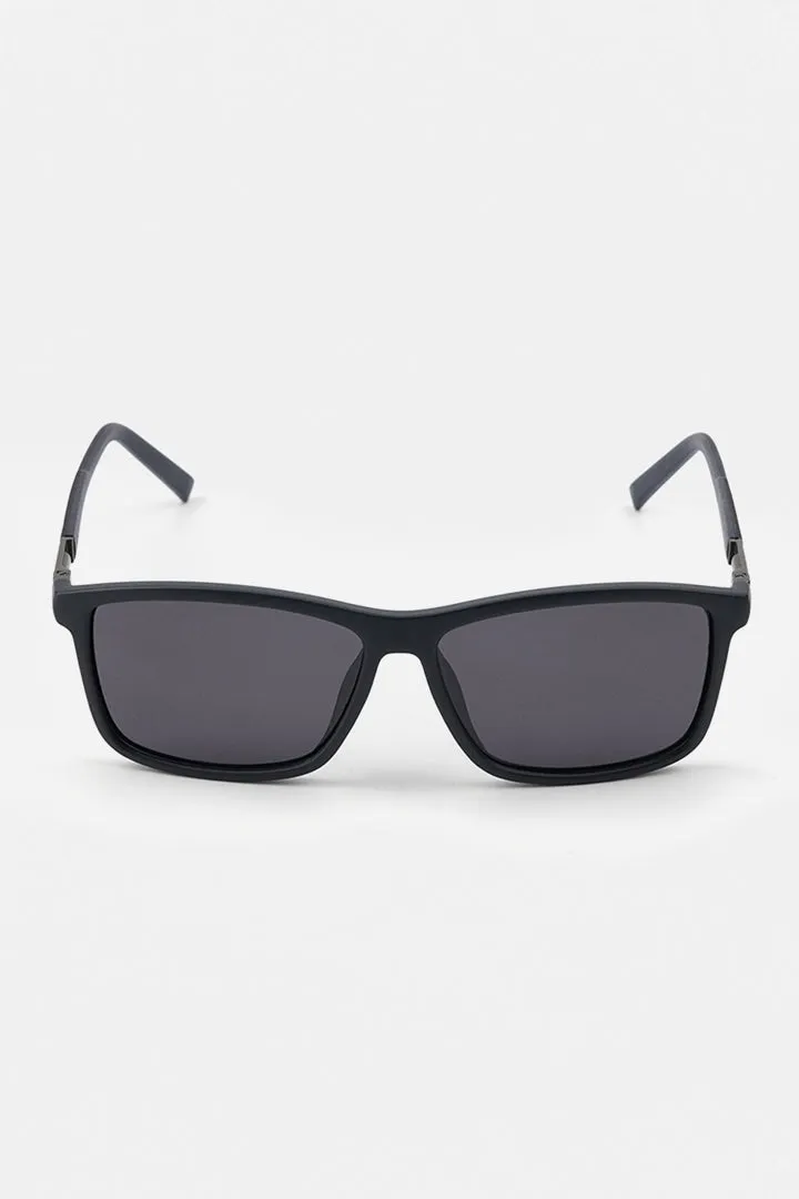 Rectangle Wayfarer Sunglasses - Black