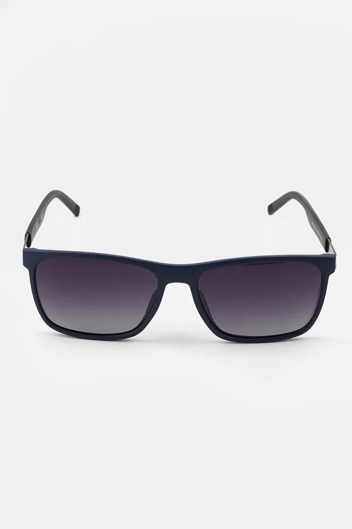 Rectangle Wayfarer Sunglasses - Navy Blue