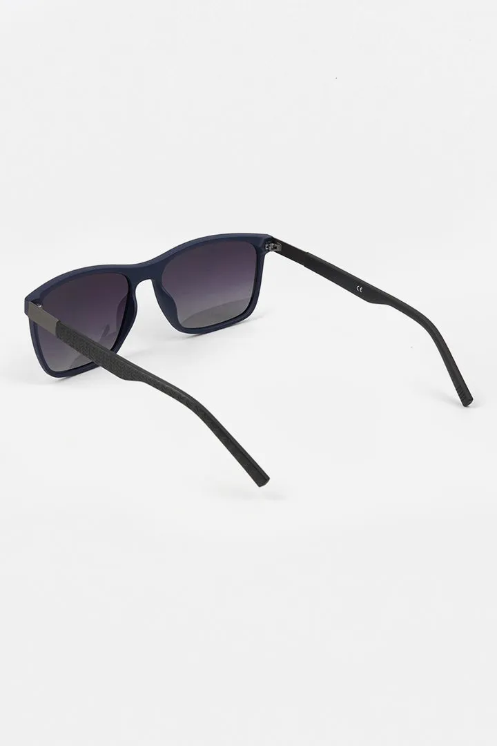 Rectangle Wayfarer Sunglasses - Navy Blue