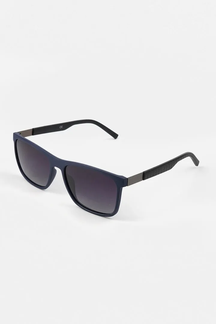 Rectangle Wayfarer Sunglasses - Navy Blue