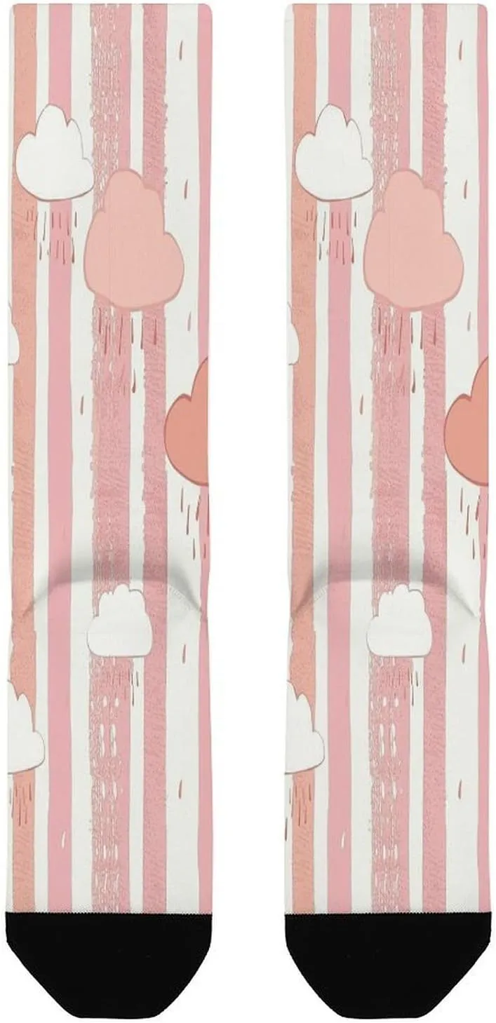 Red Bell Pepper Pattern Personalized Printing Athletic Cushion Socks Outdoor Hiking Trail Crew Sock for Women Men