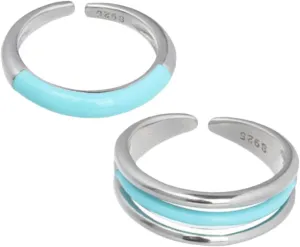 Ring Set Silver Open Ring for Women Stackable Jewelry Fashion Jewelry Present Set