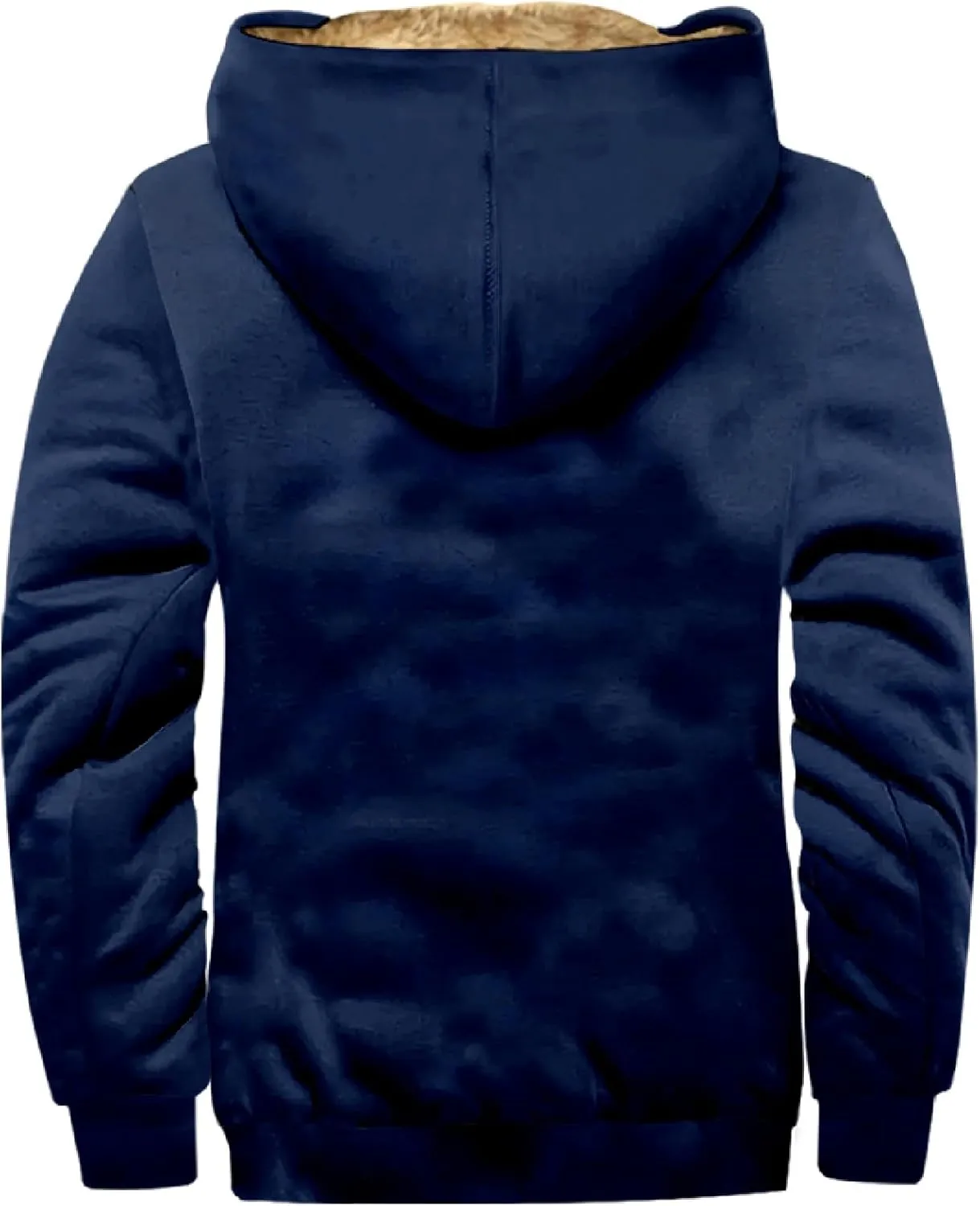 RTRDE Mens Fall Jacket Fleece Lined Zip Up Casual Fashion Hooded Jackets Winter Warm Work Hoodie Coats