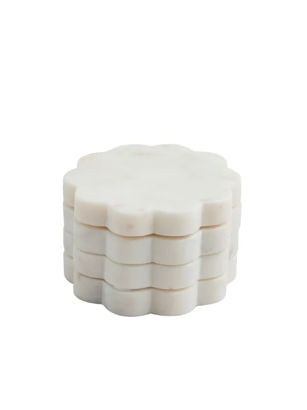Samantha & Chandler Wedding Registry - Scallop Coaster Set