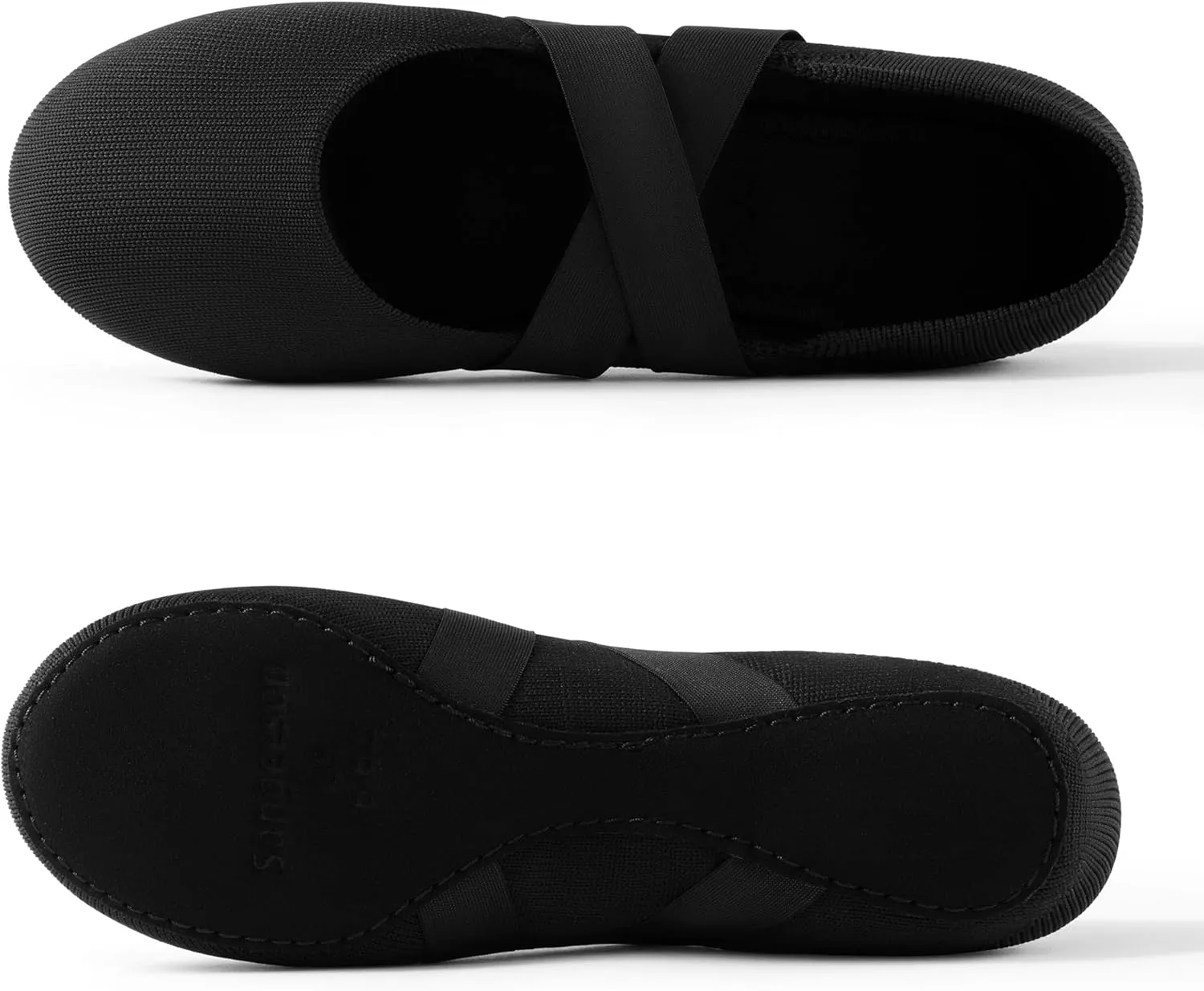 SANGEESON Ballet Shoes for Women(Leather Full Sole, Arch Support, Breathable), Jazz Shoes, Ballerina Shoes, Dance Shoes Women for Beginner