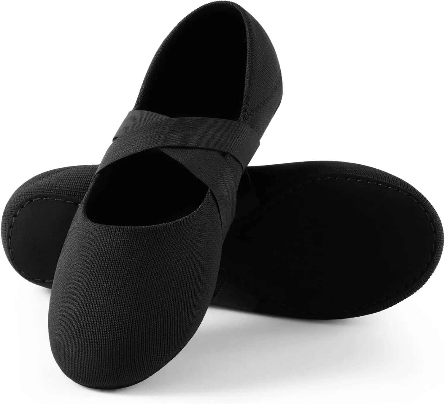 SANGEESON Ballet Shoes for Women(Leather Full Sole, Arch Support, Breathable), Jazz Shoes, Ballerina Shoes, Dance Shoes Women for Beginner