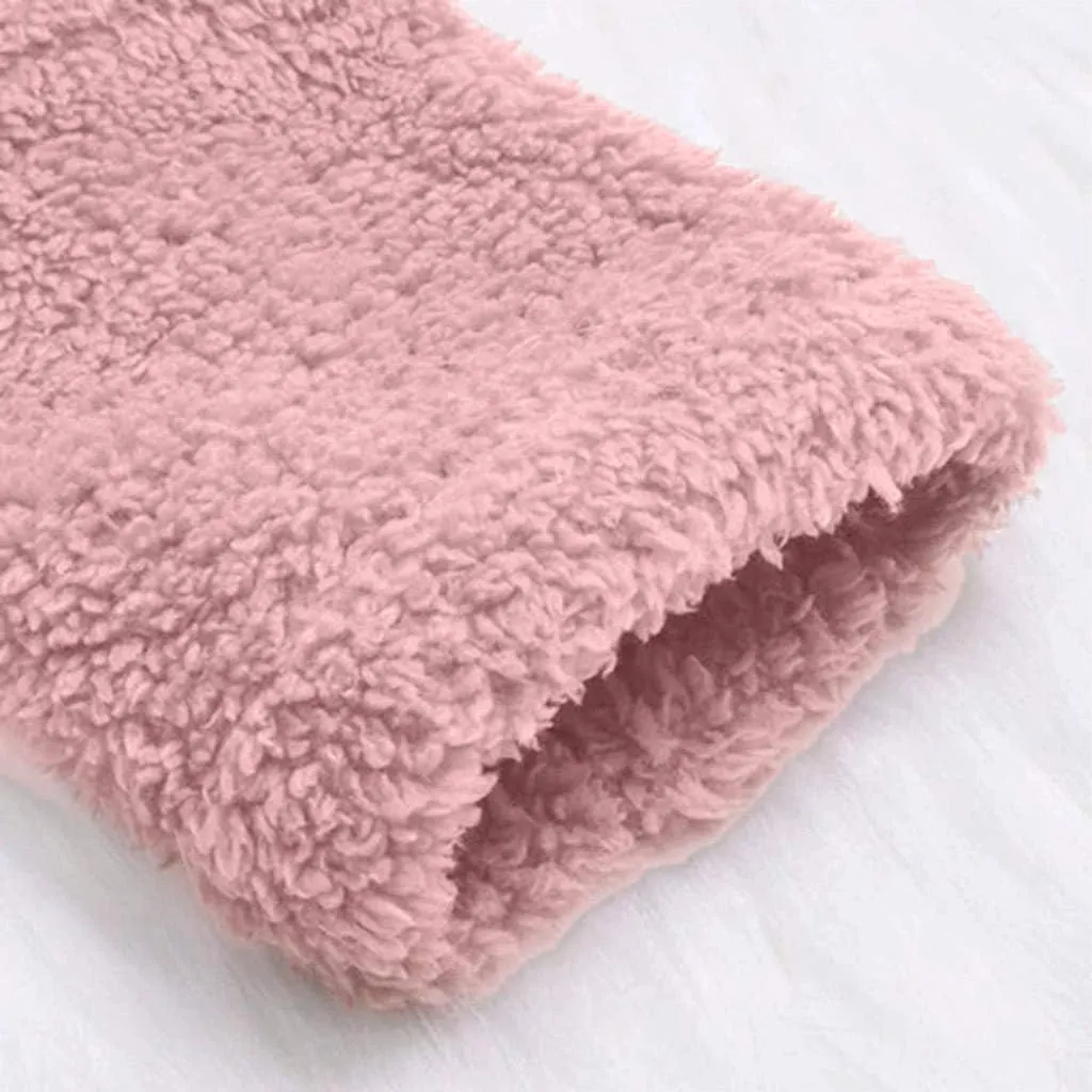 Sherpa Jacket Women Fuzzy Fleece Button Down Long Sleeve Casual Plush Cardigans Jacket Open Front Soft Hooded Coat