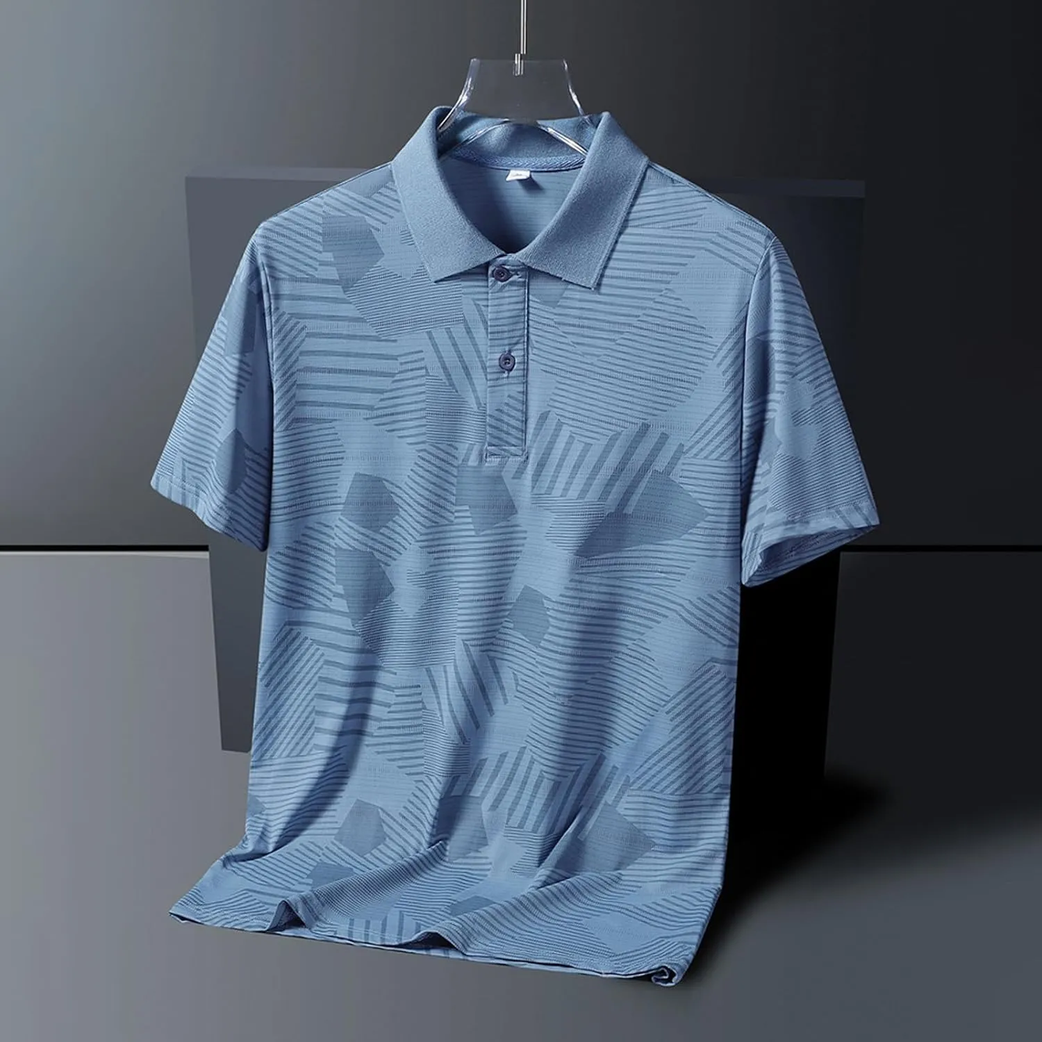 Shirts for Men Graphic Tees Loose Lapel Zipper 3D Digital Printing Short Sleeve Top T Shirt Shirt Top Button Up