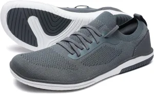 Slip-on Barefoot Shoes Men Minimalist Wide Toe Zero Drop Walking Shoes Lightweight Barefoot Feel & Breathable for Walking Running All Day Wear