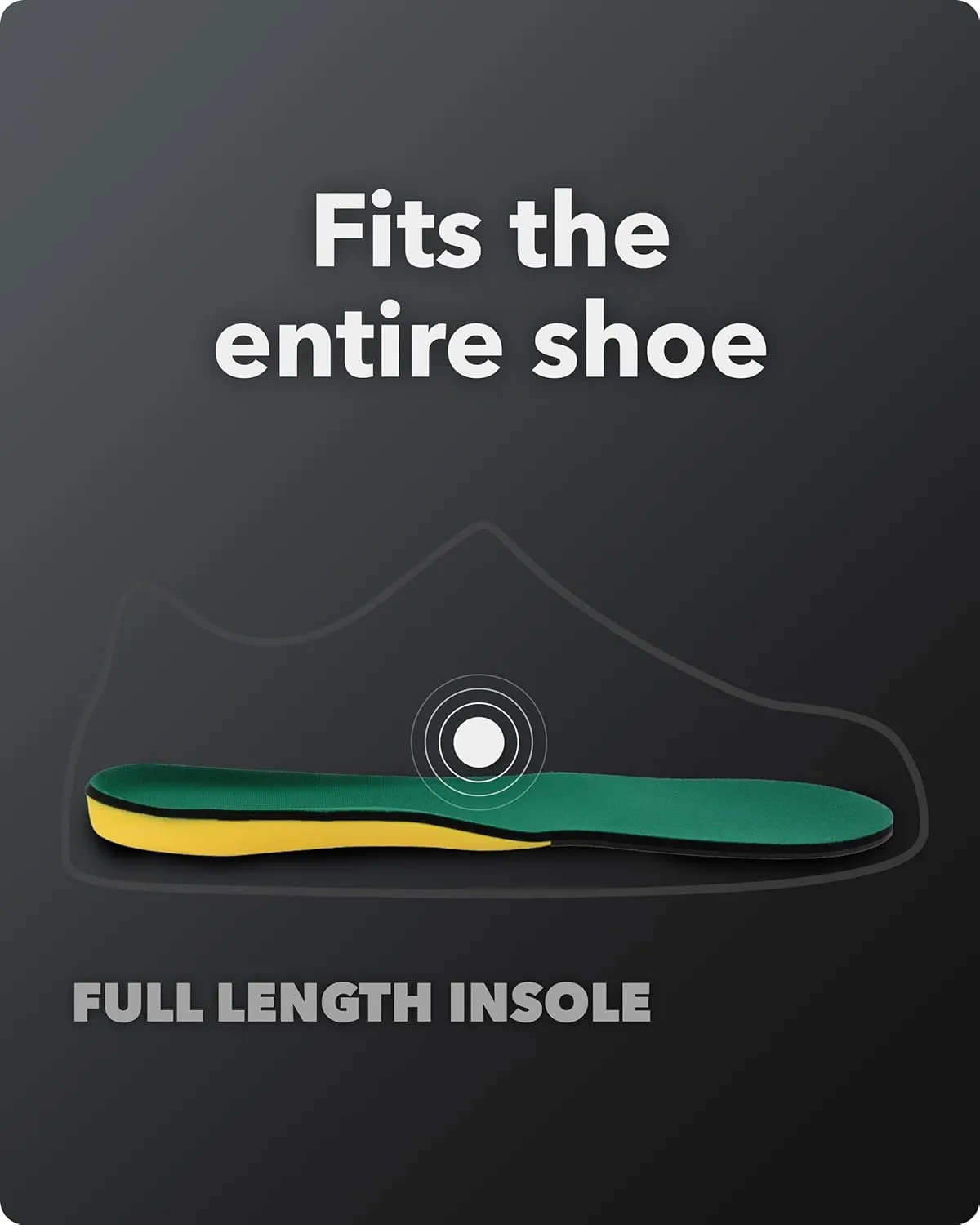 Spenco Polysorb Cross Trainer Athletic Cushioning Arch Support Shoe Insoles Men's 12-13.5