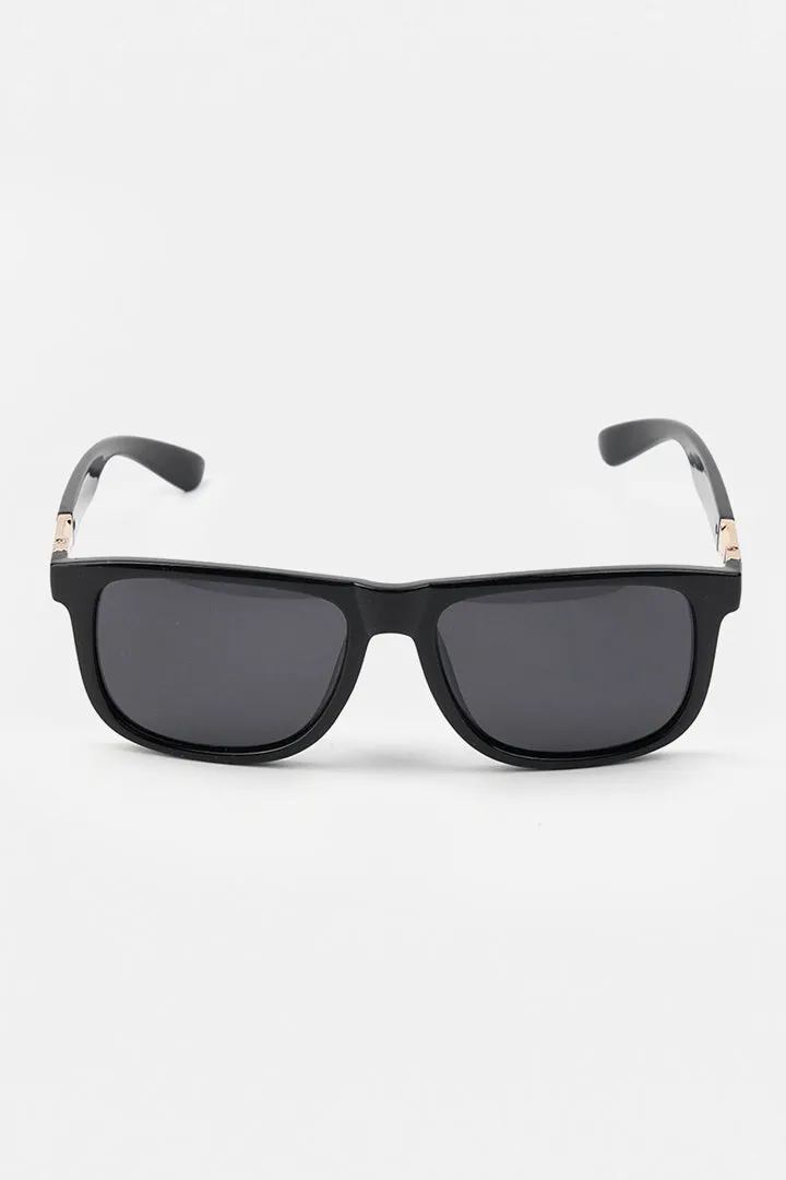 Sports Square Sunglasses - Black