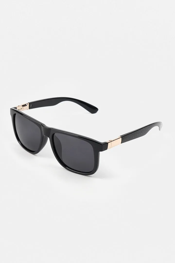 Sports Square Sunglasses - Black