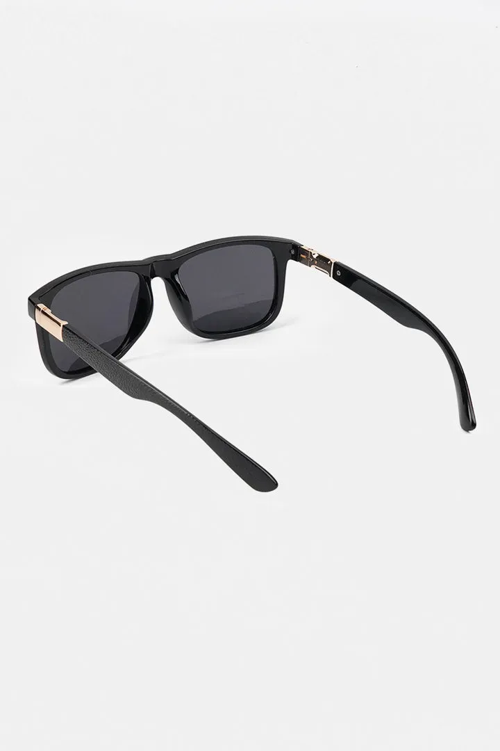 Sports Square Sunglasses - Black