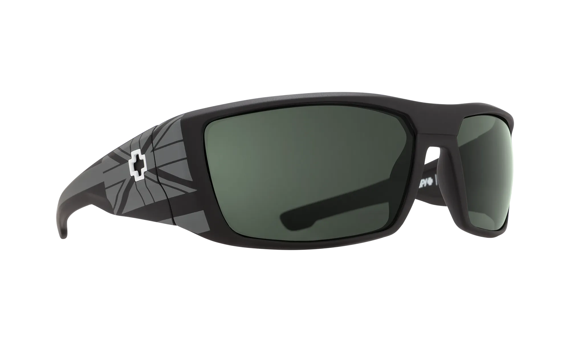 SPY Dirk Hawaii Happy Gray Green Polar Sunglasses