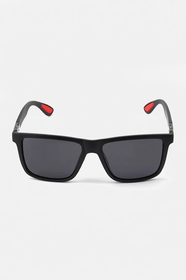 Square Wayfarer Sunglasses - Black