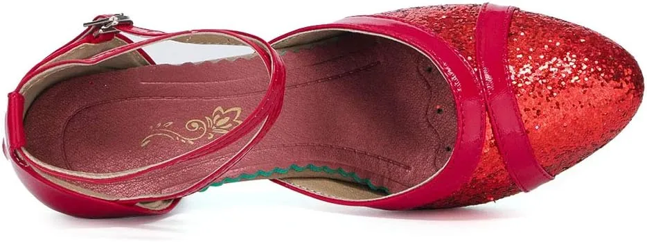 SWDZM Ballroom Dance Shoes Women Low Heel Closed Toe Latin Salsa Practice Dance Shoes