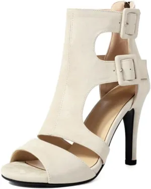 SWDZM Latin Ballroom Dance Booties Women High Heel Salsa Professional Dancing Shoes Performance,Model 3893