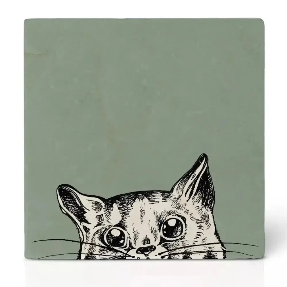 Tile Coaster Natural Stone - Animal Print