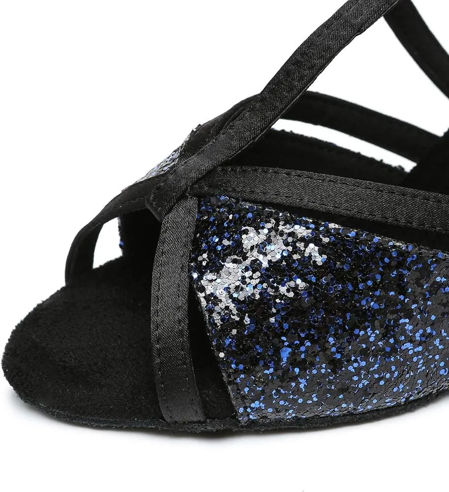 TINRYMX Womens Latin Dance Shoes Open Toe Professional Ballroom Salsa Tango Dance Shoes,Model-YC-L1029