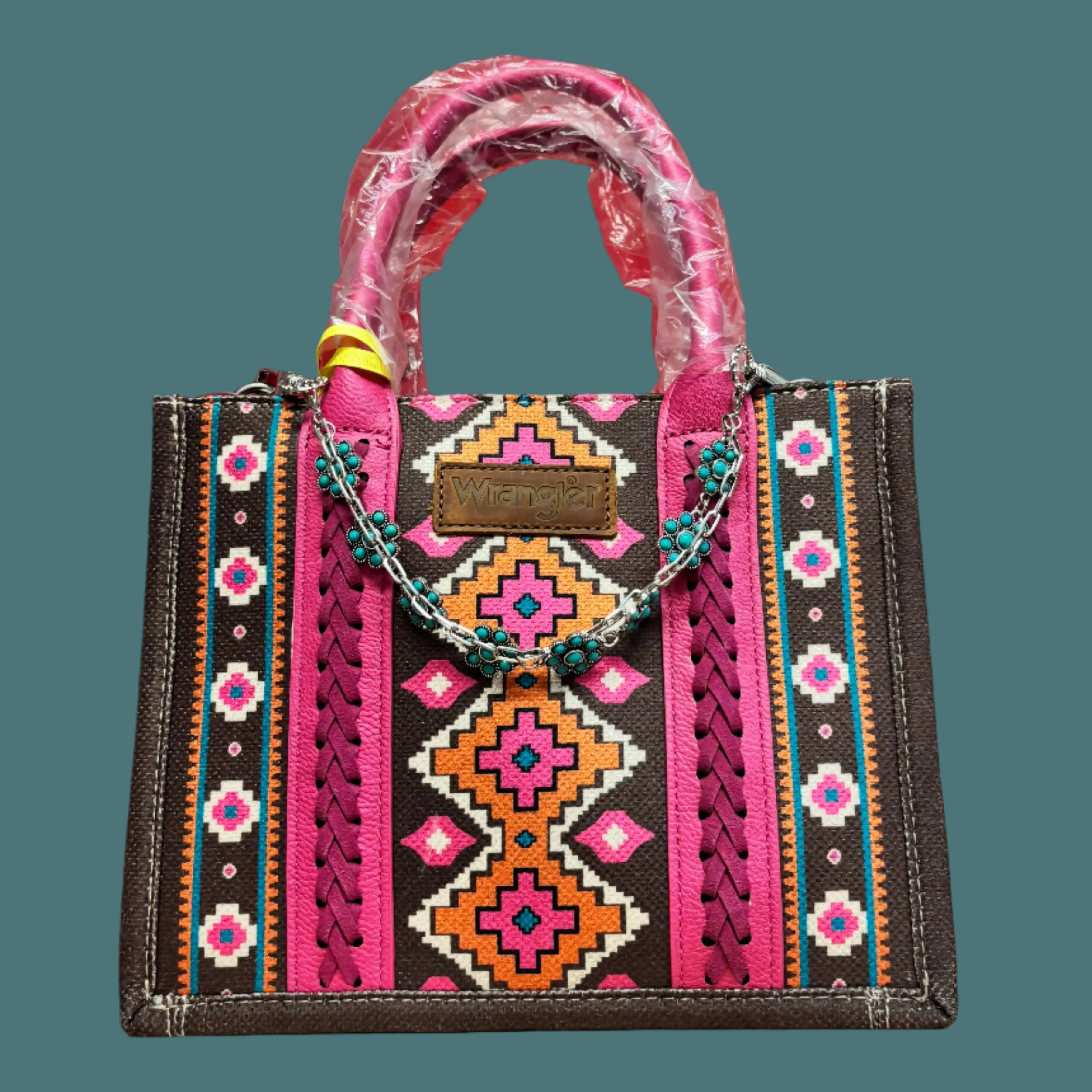 Turquoise Floral Charm Strap  For Your Bag & Hat Glow-Up