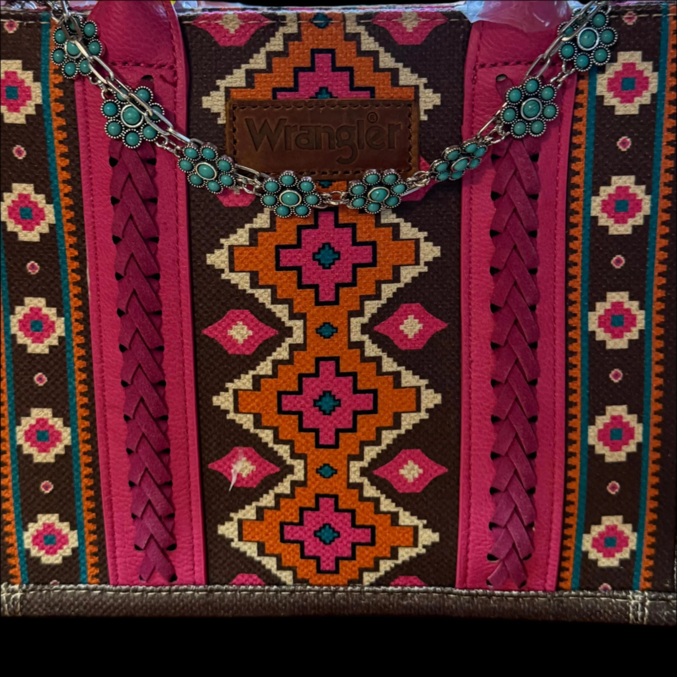 Turquoise Floral Charm Strap  For Your Bag & Hat Glow-Up