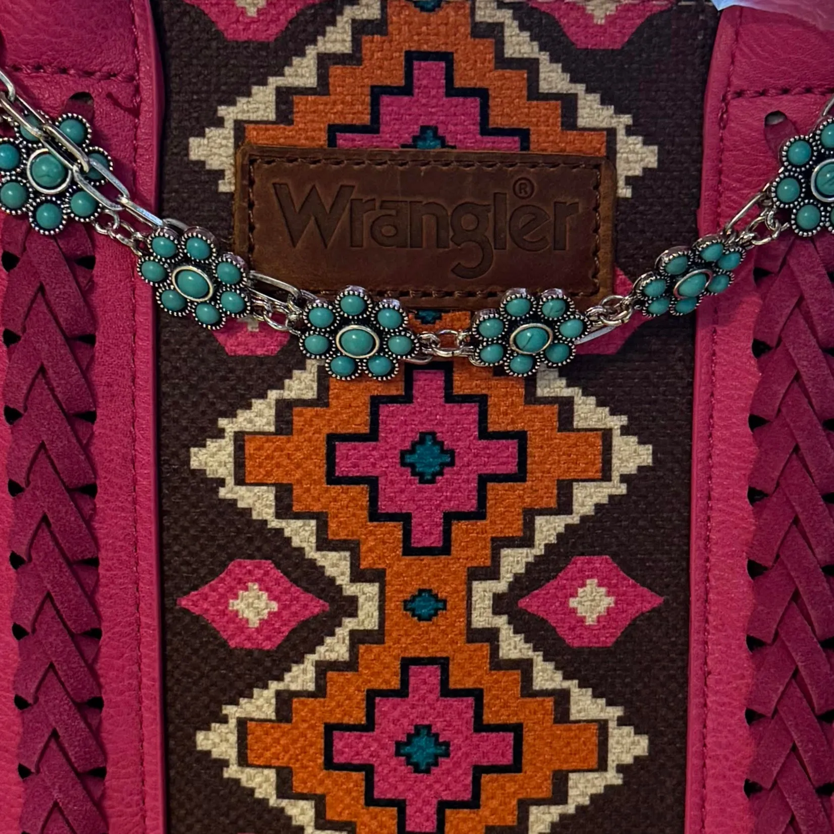 Turquoise Floral Charm Strap  For Your Bag & Hat Glow-Up