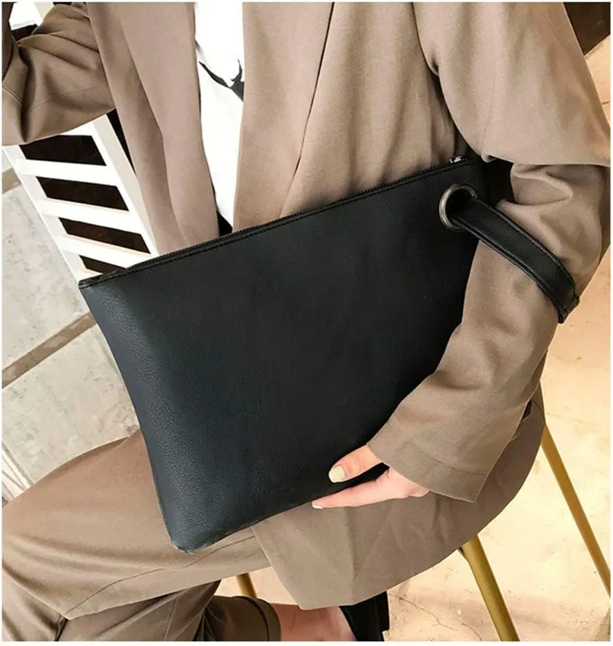 Unique Vegan Women Clutch Bag PU Leather Envelope Clutch Bag Handbag Wristlets for Beach Holiday