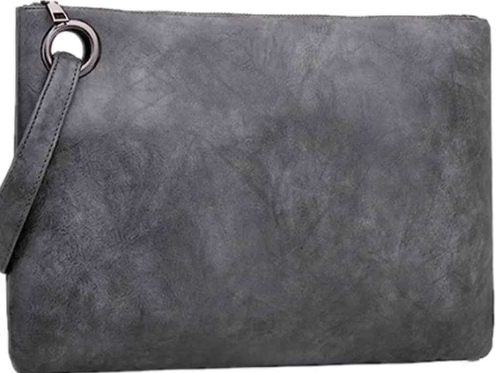 Unique Vegan Women Clutch Bag PU Leather Envelope Clutch Bag Handbag Wristlets for Beach Holiday
