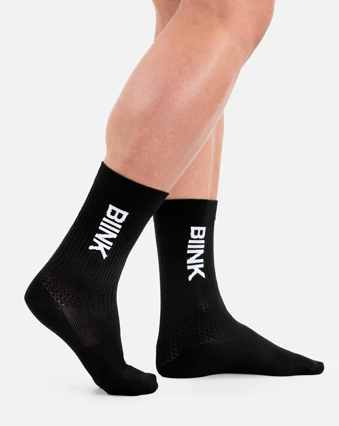 Unisex Compression Sports Performance Socks - Black