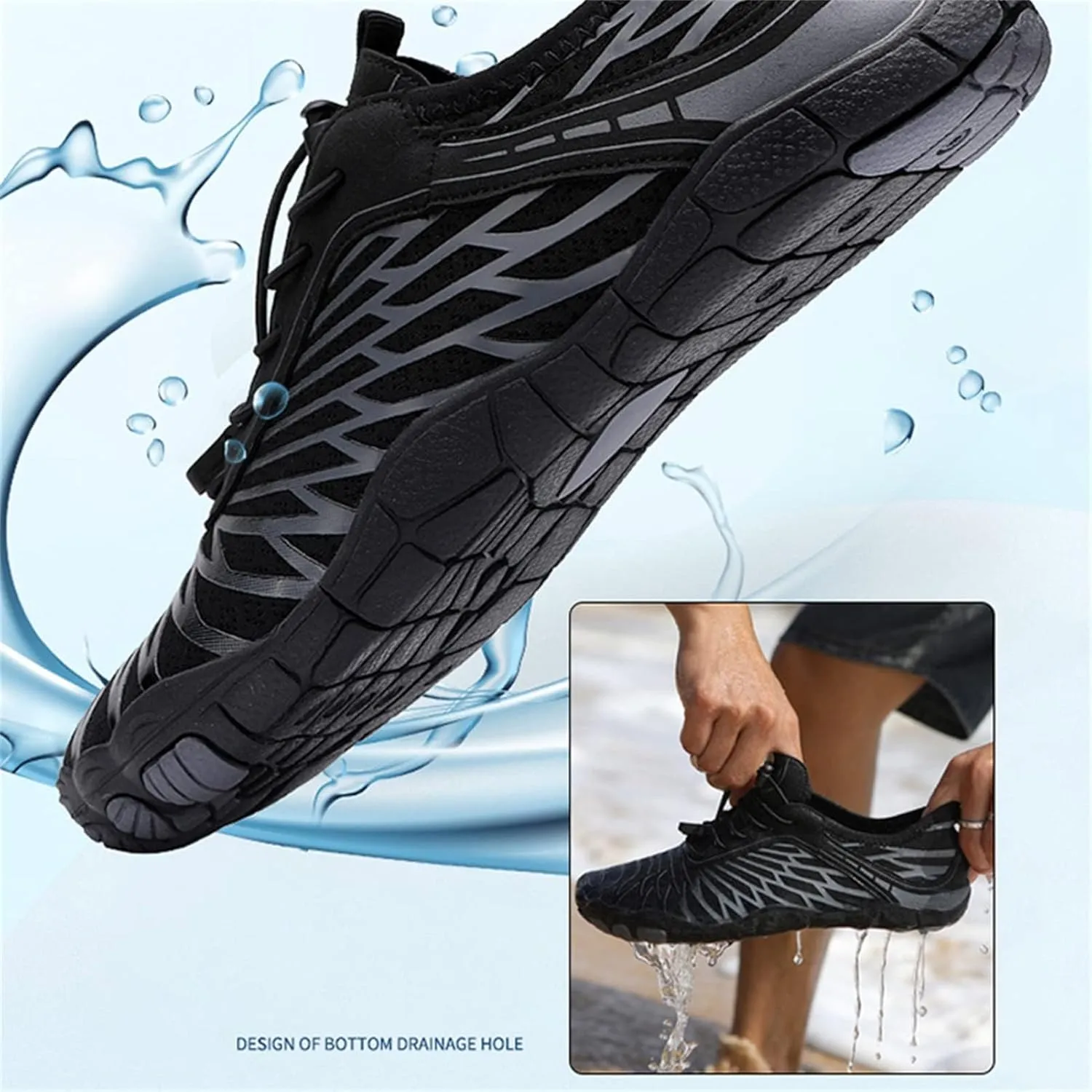 UOQAPRE Footwear Barefoot for Women and Men Waterproof Trail Running Healthy & Non-Slip Hike Barefoot Shoes Fitness Outdoor
