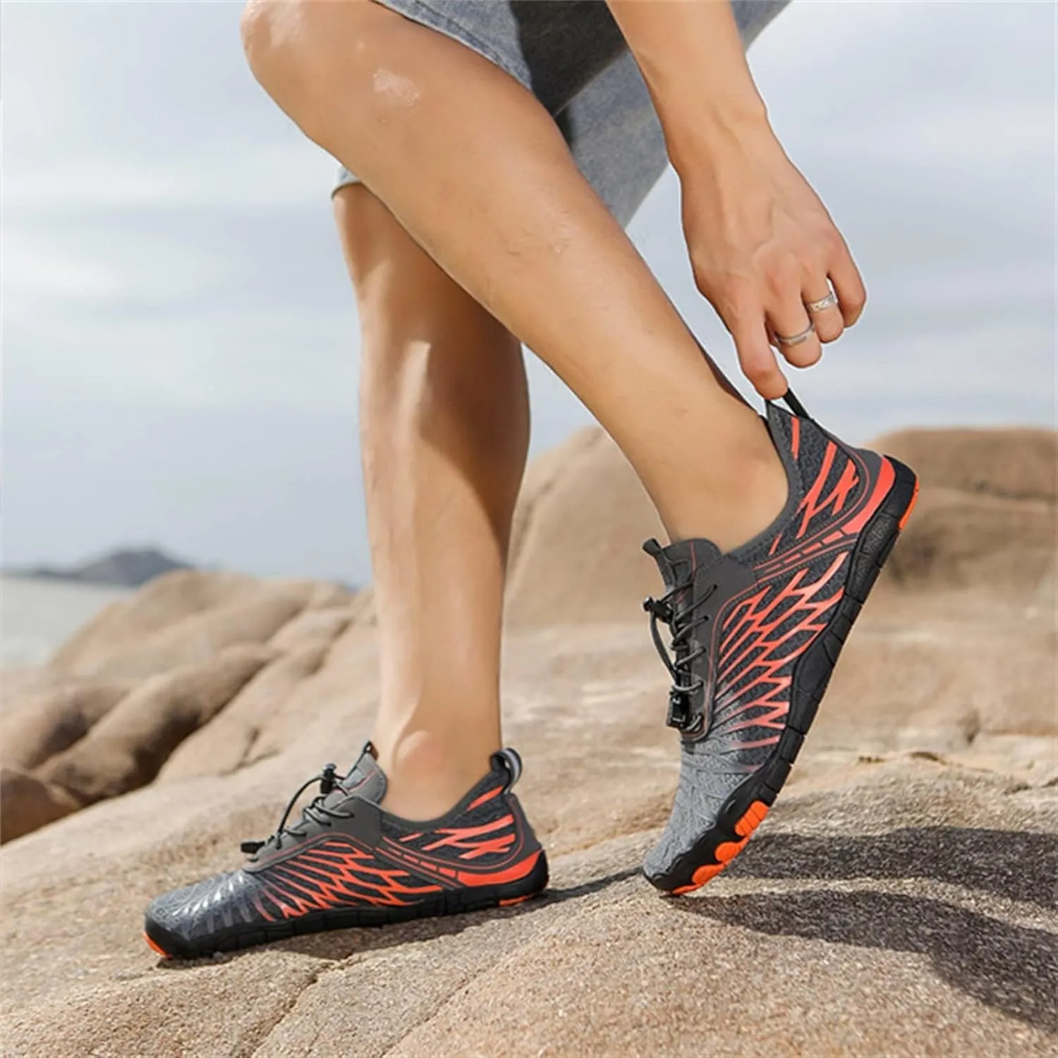 UOQAPRE Footwear Barefoot for Women and Men Waterproof Trail Running Healthy & Non-Slip Hike Barefoot Shoes Fitness Outdoor