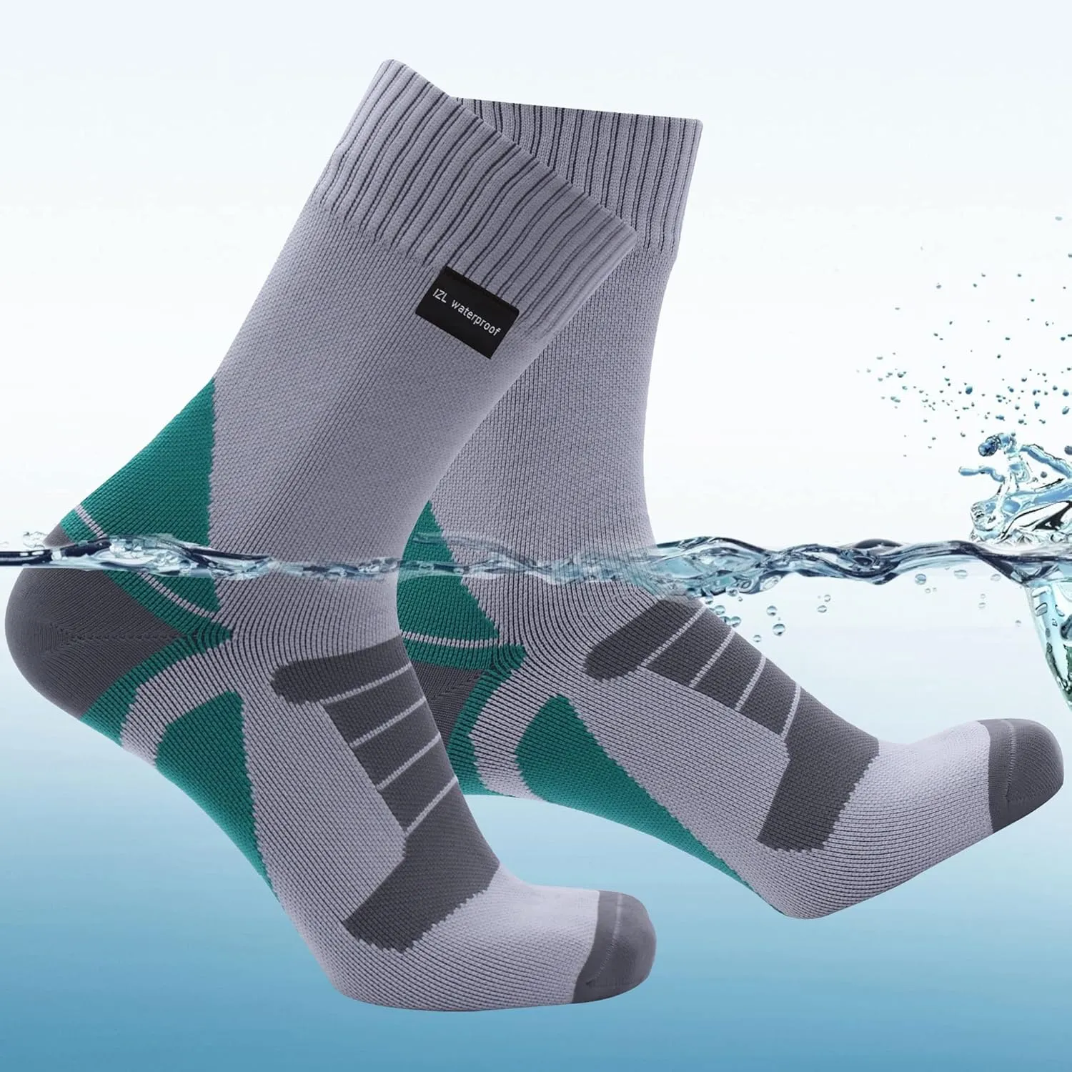 Waterproof Socks for Men Women, Outdoor Sports Breathable Waterproof Socks for Hiking Camping Wading Trekking