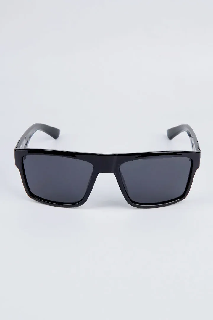 Wayfarer Polarized Sunglasses - Black