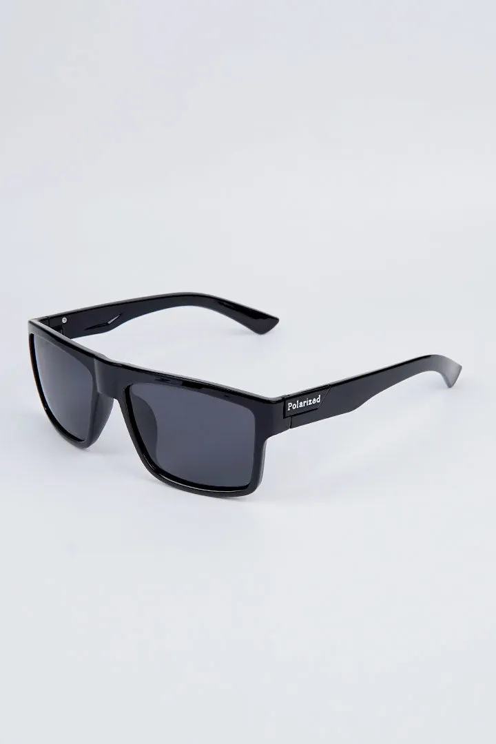Wayfarer Polarized Sunglasses - Black