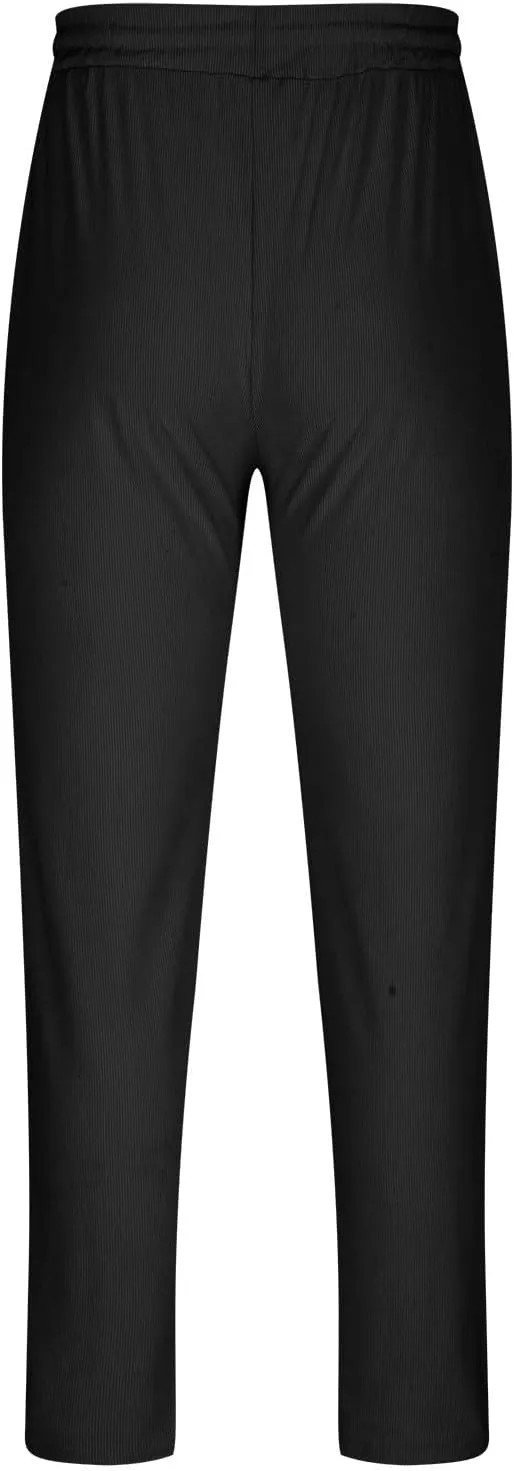 Wide Leg Pants Mens Lounge Solid Colour Pants Baggy Corduroy Pants Slant Pocket Tie Front Pants Flex Sport Pants