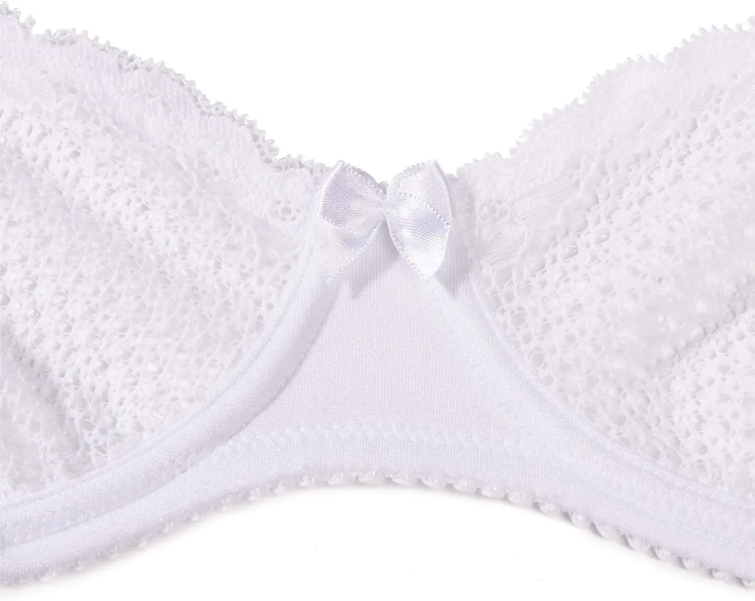 Wingslove Women's See Through Lace Balconette Sexy Unlined Demi Cup Underwire Non-Padded Lingerie