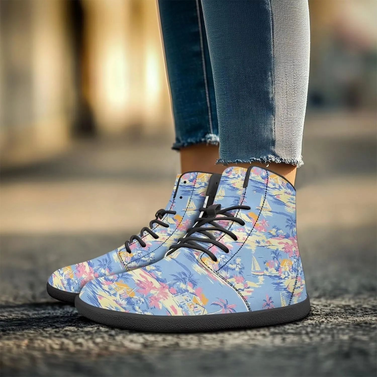Woman Barefoot Shoe Minimalist Wide Toe Running Shoes Fashion Zero Drop Sole Casual Sneakers for Camping US 6-13.5 Black Sole