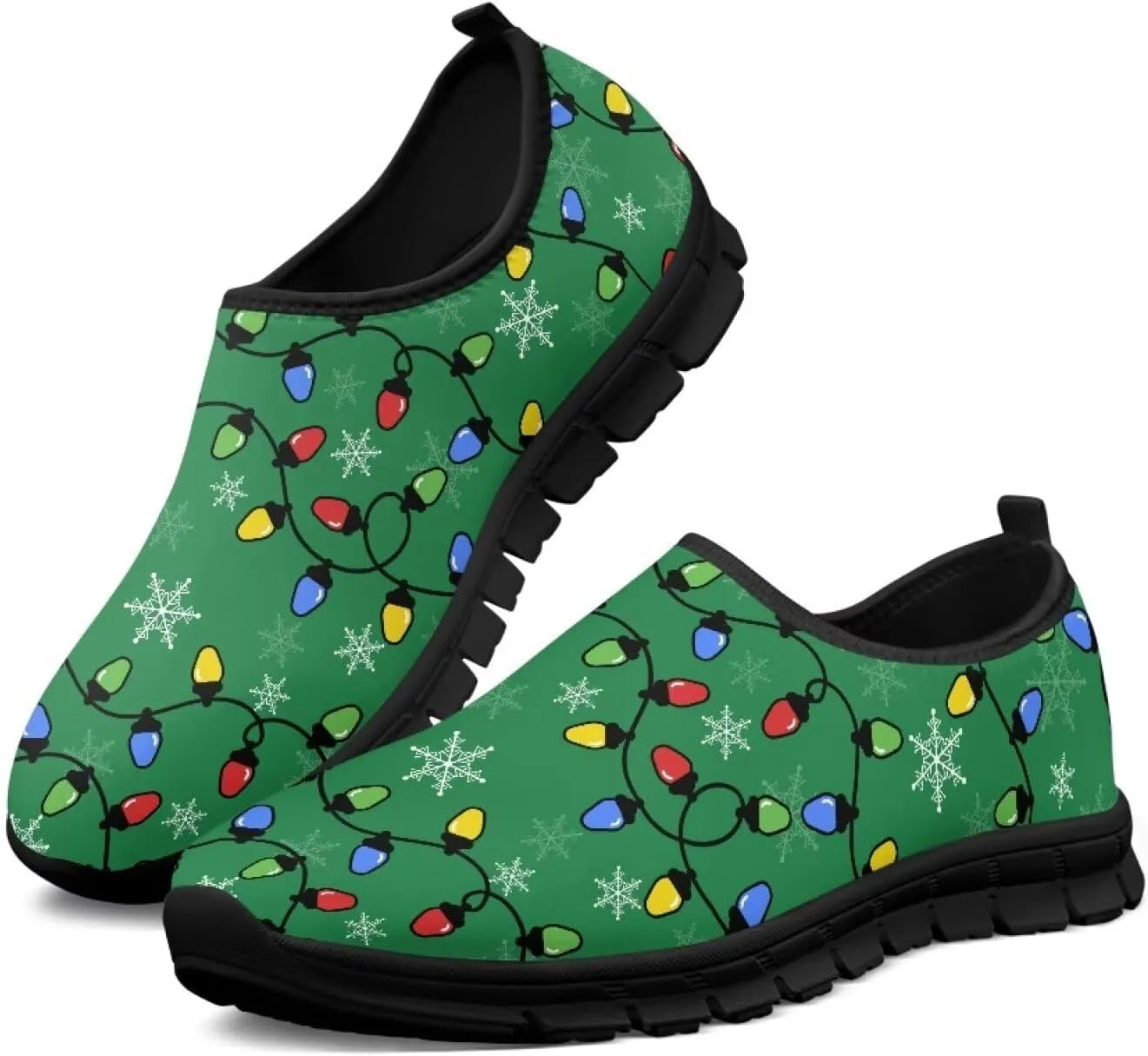 Women Running Shoes Non Slip Workout Shoes Breathable Mesh Walking Sneakers Casual Flat Shoes