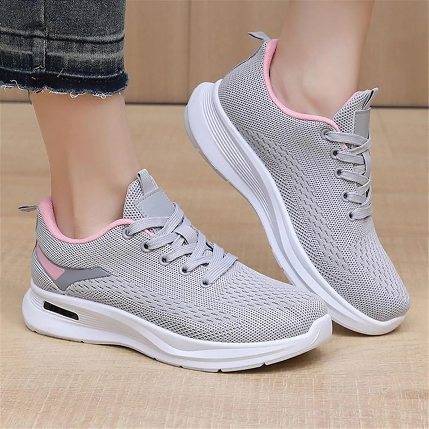 Women Running Shoes Walking Training Sneakers Sport Gym Tennis Shoes Non Slip Lightweight Sneaker for Casual Mesh