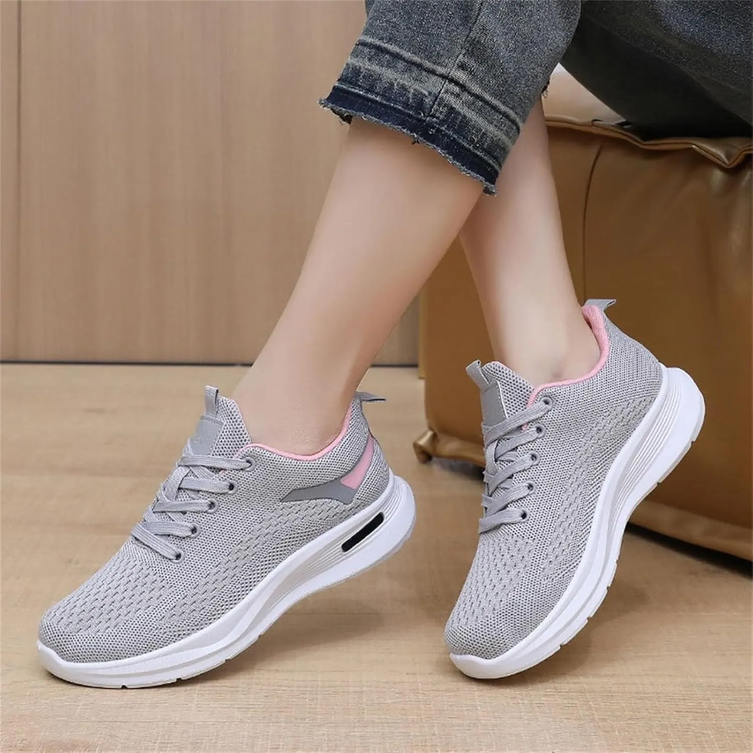 Women Running Shoes Walking Training Sneakers Sport Gym Tennis Shoes Non Slip Lightweight Sneaker for Casual Mesh