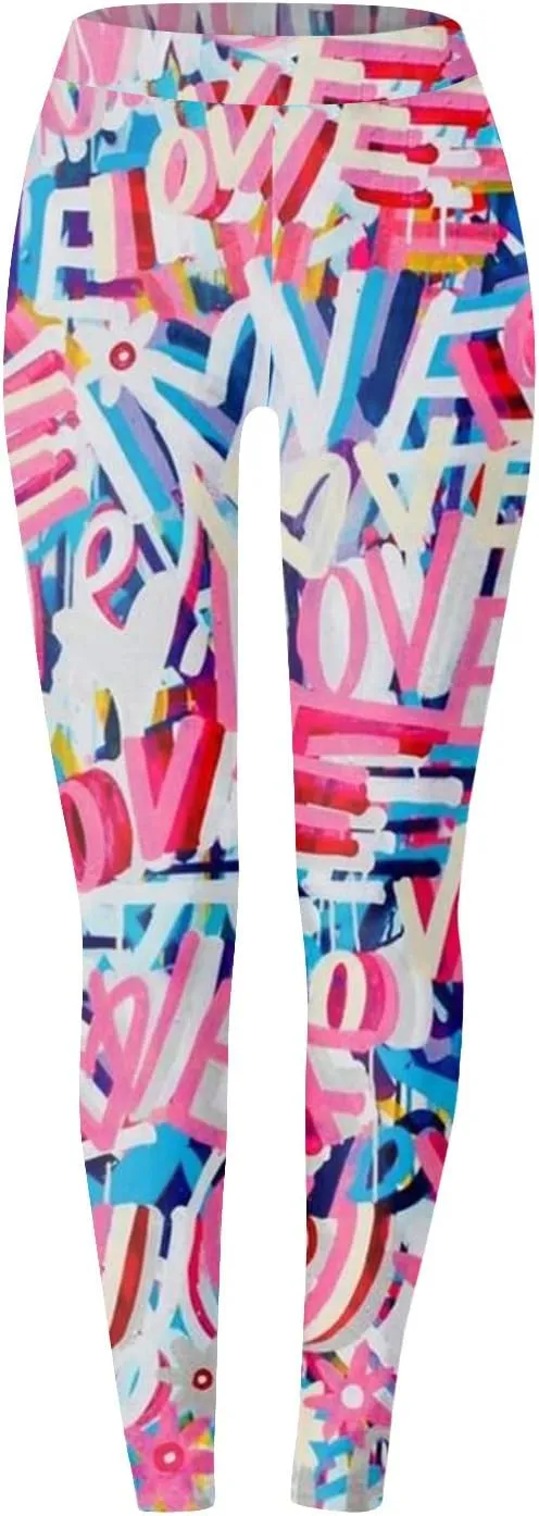 Women Yoga Pants Sport Pants Casual Women Plus Fashion Size Waist Yoga Pants Funny Graphic Stretchy Pants Women