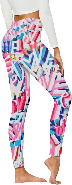 Women Yoga Pants Sport Pants Casual Women Plus Fashion Size Waist Yoga Pants Funny Graphic Stretchy Pants Women