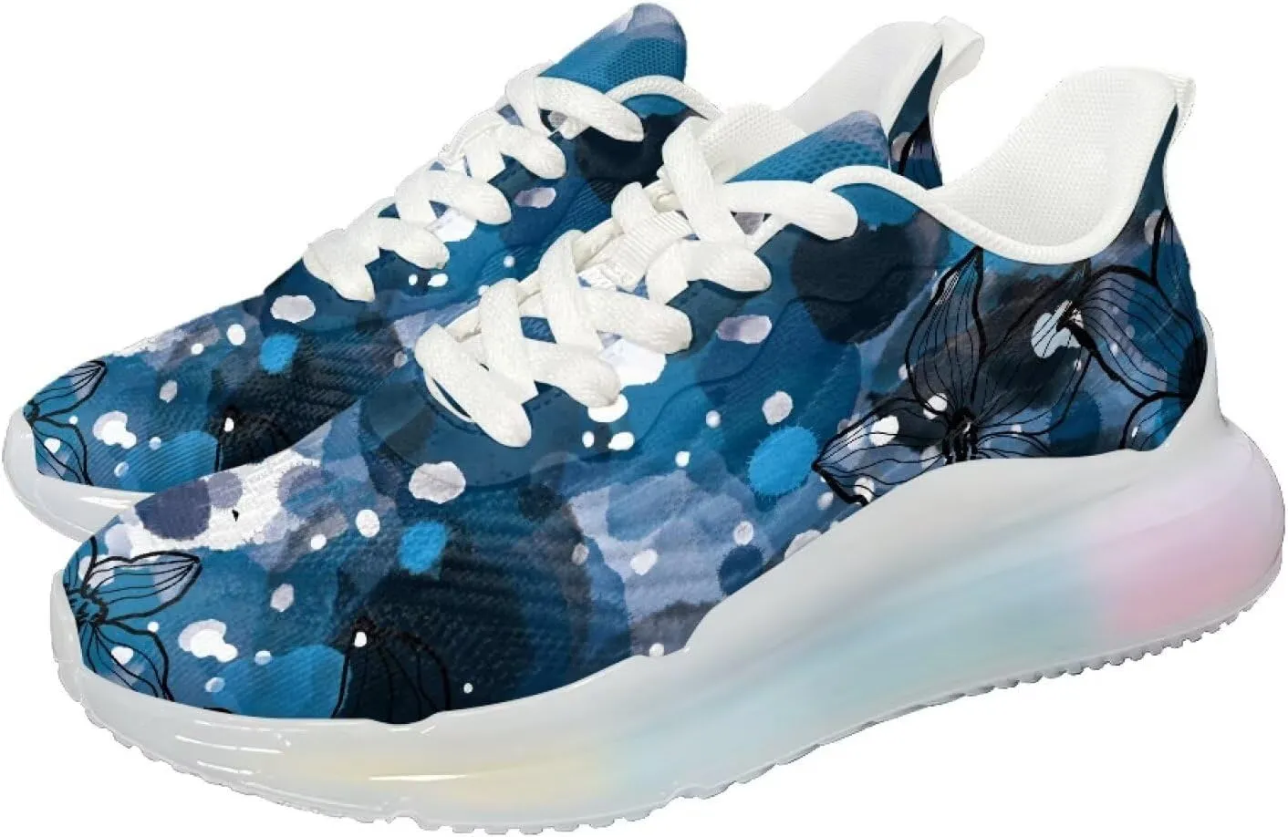 Women's Air Cushion Running Shoes Non Slip Lightweight Walking Athletic Sport Shoes Casual Ladies Fashion Sneakers Size 6-11