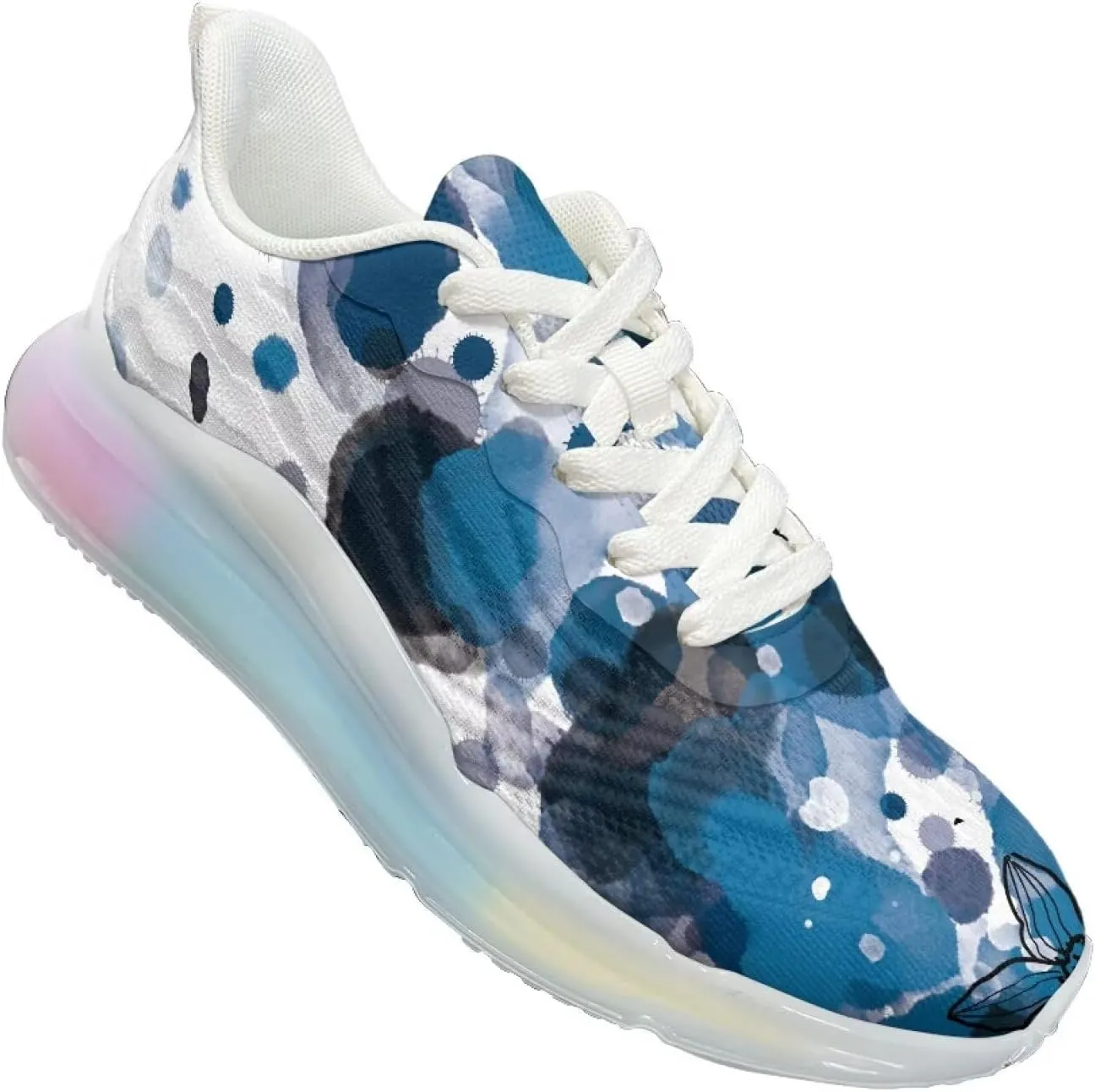 Women's Air Cushion Running Shoes Non Slip Lightweight Walking Athletic Sport Shoes Casual Ladies Fashion Sneakers Size 6-11