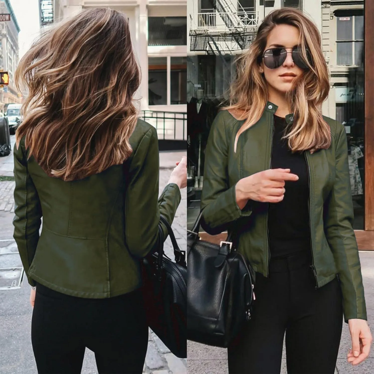 Women's Blazers Casual Long Sleeve Open Front Short Cardigan Suit Jacket Coat Top Oversized Blazers