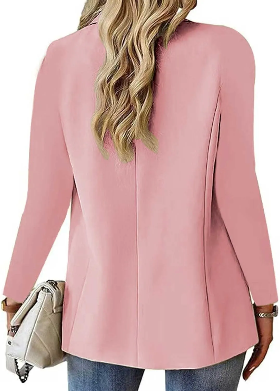 Women's Casual Blazers Jacket Long Sleeve Open Front Work Office Blazer Fashion Suit Jackets Spring Summer Cardigan