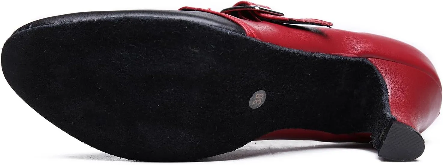 Women's Closed-Toe Ballroom Waltz Wedding Performance Practice Professional Dance Shoes