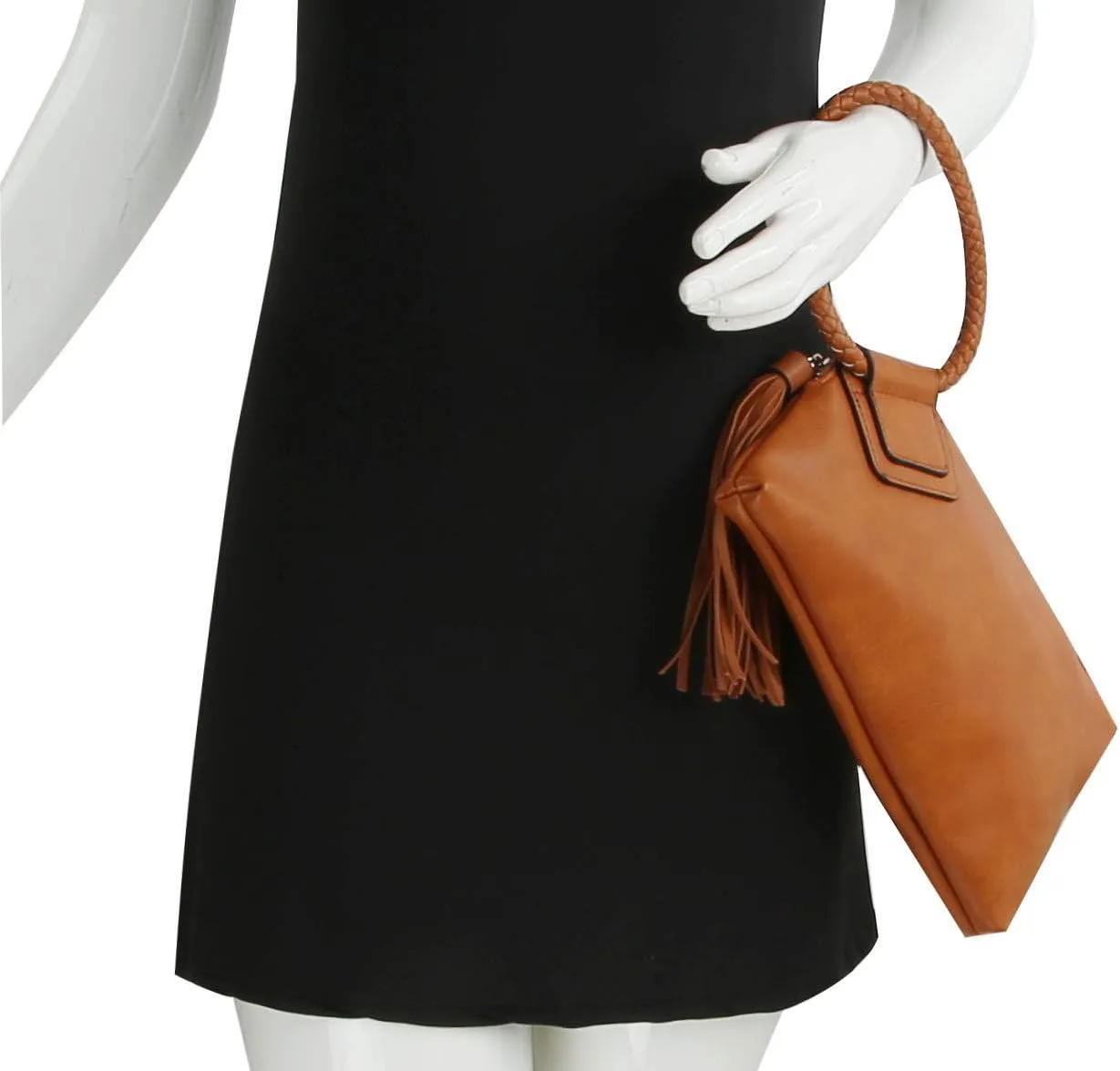 Womens Clutch Purse Wristlet Wallet Evening w/Hand Strap Casual Formal Vegan Leather - Metro Muse